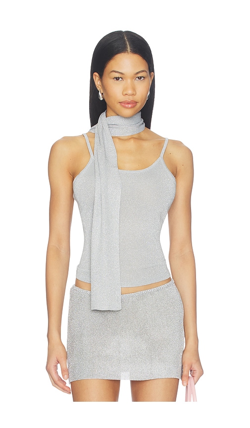 Dolce Tank Top by Lioness in Silver