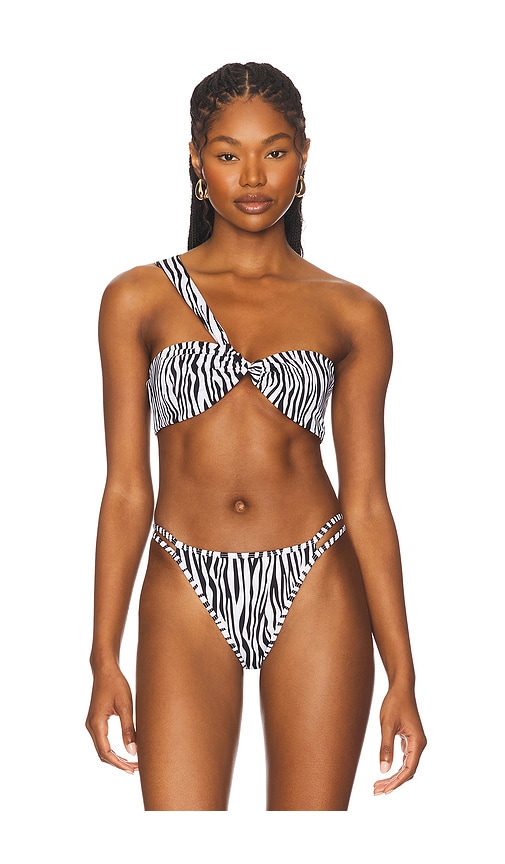 x REVOLVE Bondi Bikini Top in Black,White. - size XXS (also in L, M, S, XS)