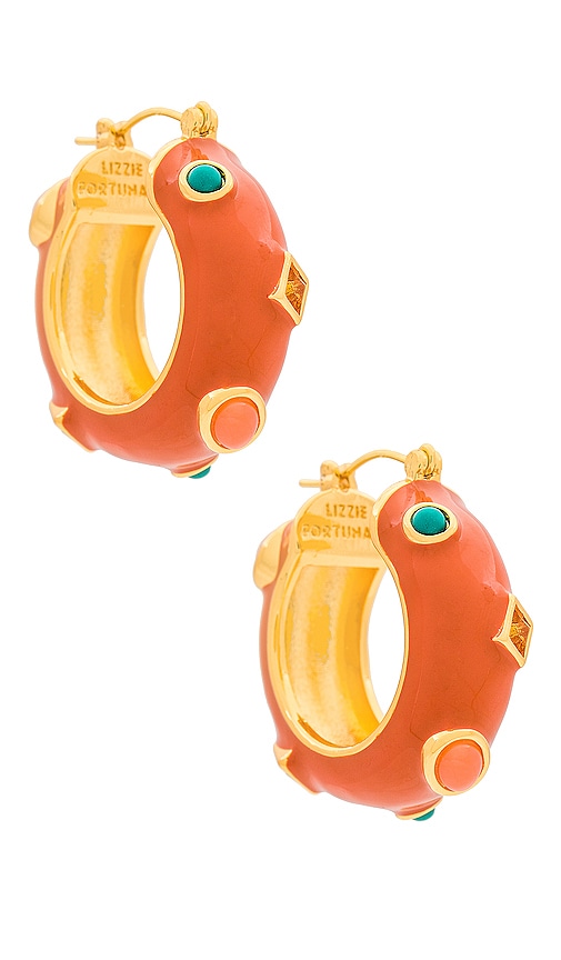 Lizzie Fortunato La Bomba Hoops in Terracotta