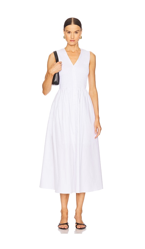 Poplin Dress in White. - size XS (also in L, M, S)