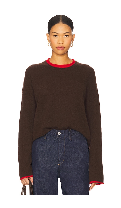 La Ligne Light Weight Roll Neck In Brown