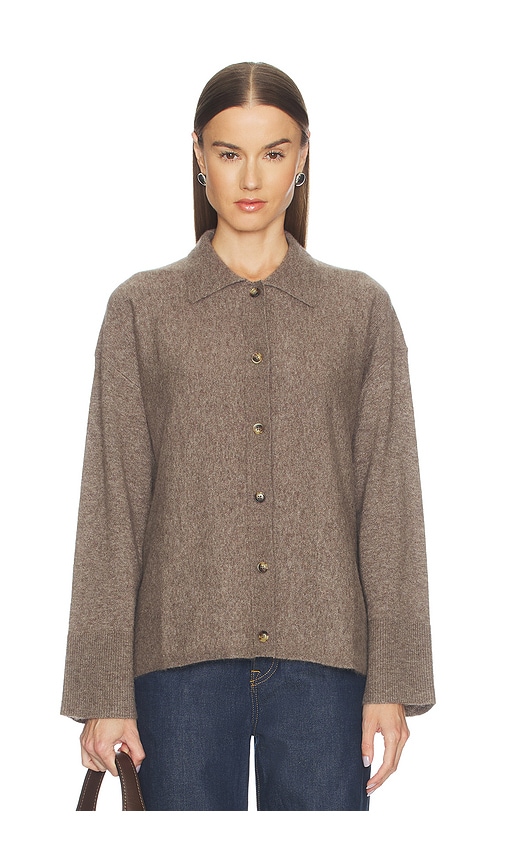 La Ligne Fluffy Jane Jacket In Brown