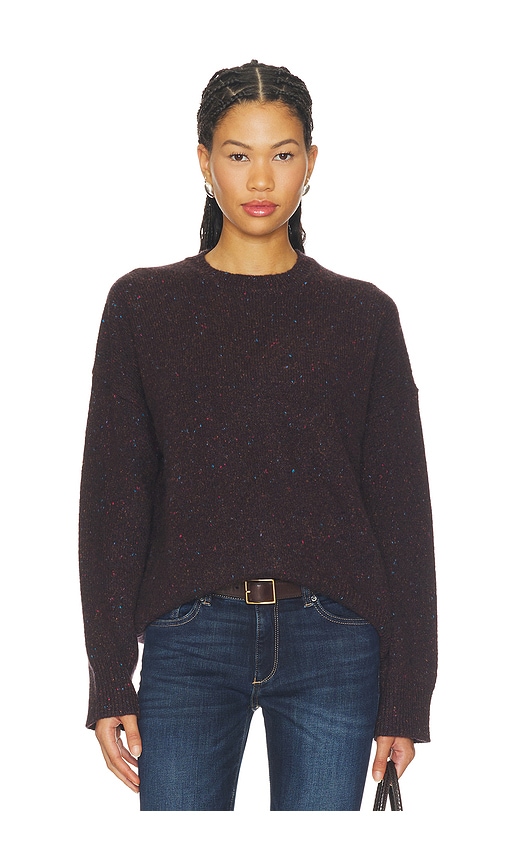 La Ligne Oversized Crew Neck Sweater In Brown