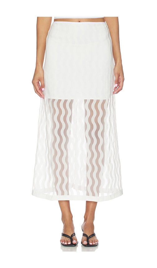 La Ligne Alexi Skirt in White. - size 0 (also in 10, 2, 4, 6, 8)