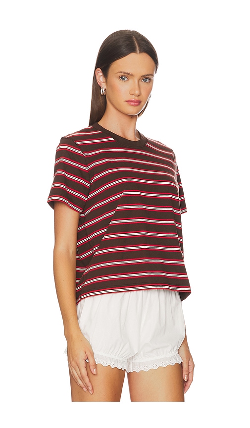 La Ligne Multi Striped Boyfriend Tee In Multi