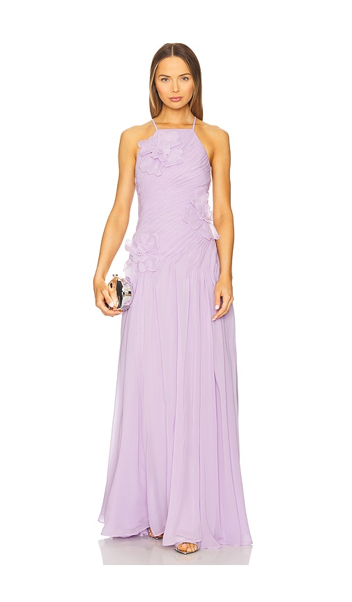 LEO LIN Amya Petal Gown in Lilac | REVOLVE