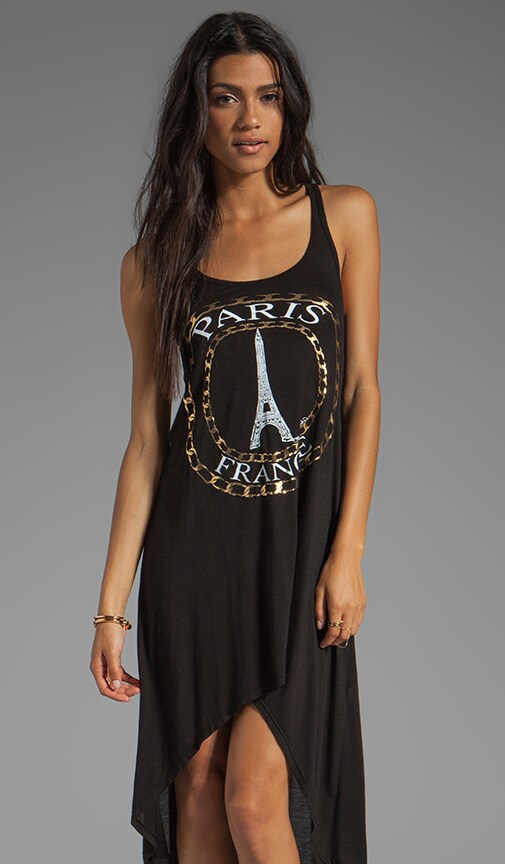 Daria Foil Paris Tank Dress