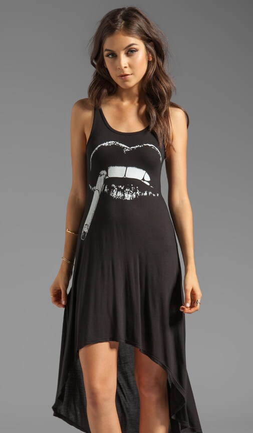 Daria Cig Lip Asymmetrical Mini Tank Dress