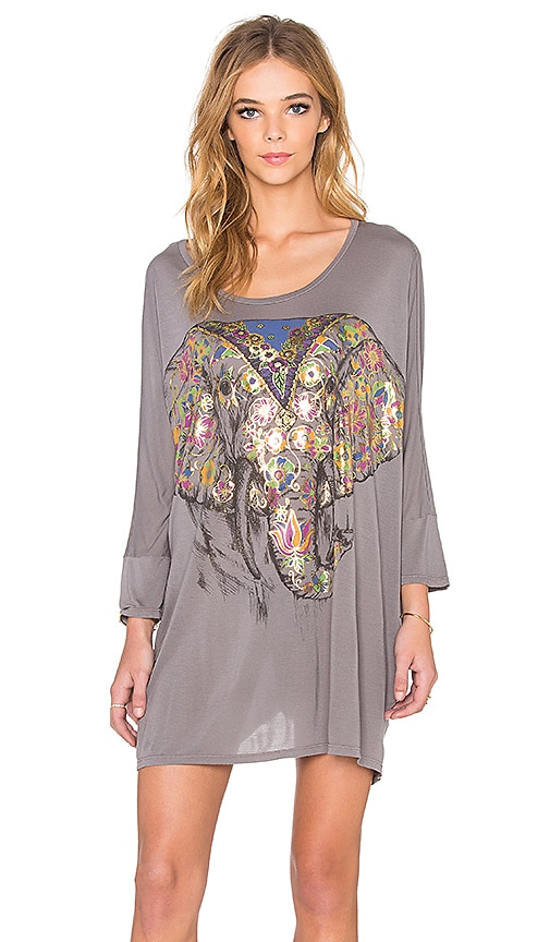 Milly Large Floral Elephant Oversized Dress