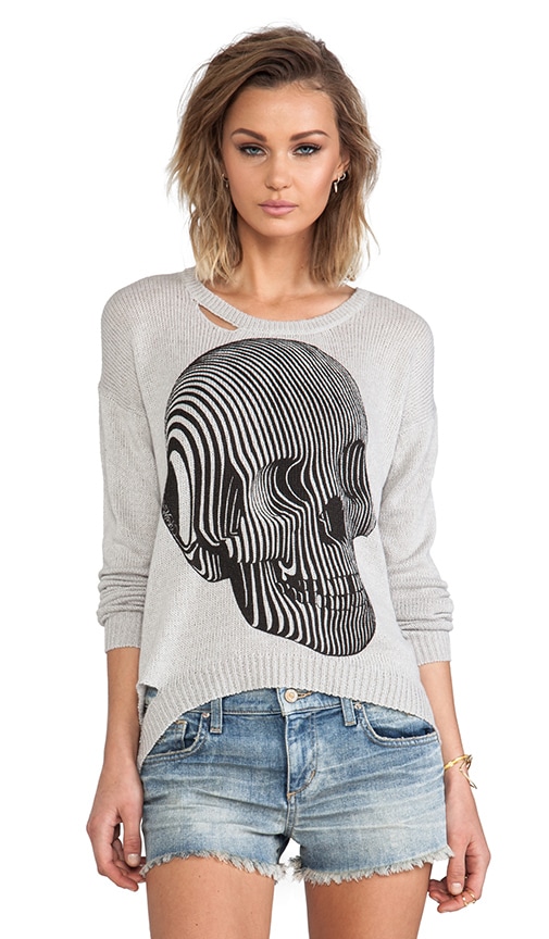 Jewel Swirl Skull Sweater