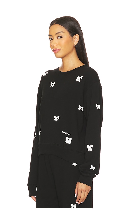 Lauren Moshi Spalding Puff Bow In Black