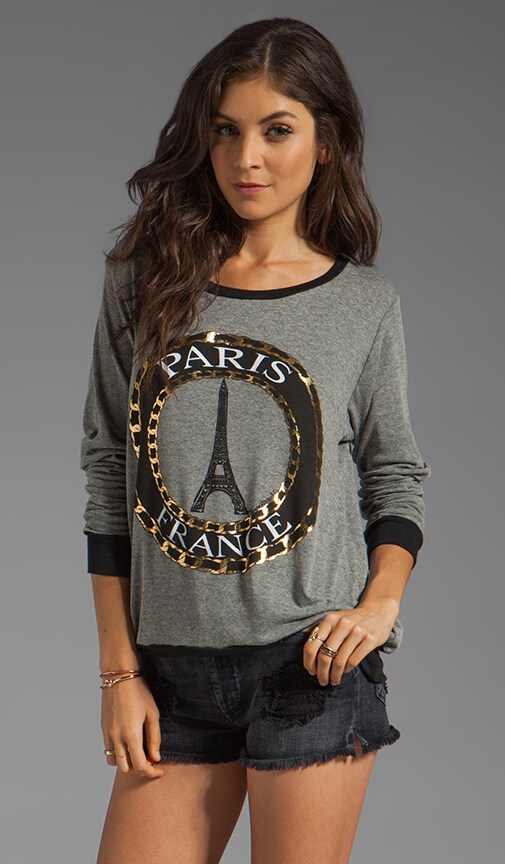 Raina Foil Paris Sweater