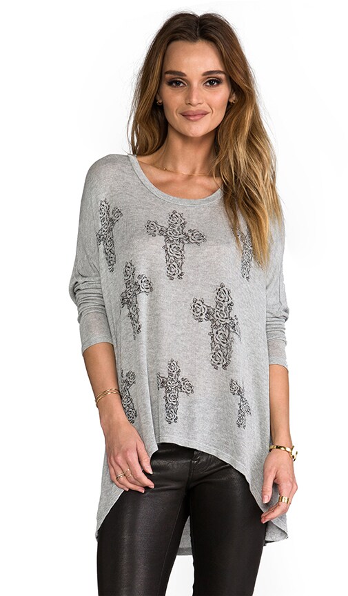 ReaganMini Rose Cross Sweater