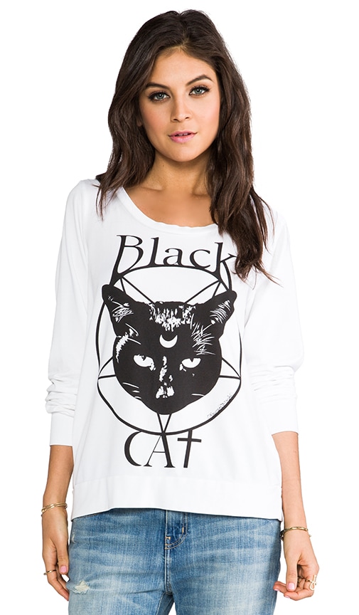 Jet Black Cat Sweatshirt