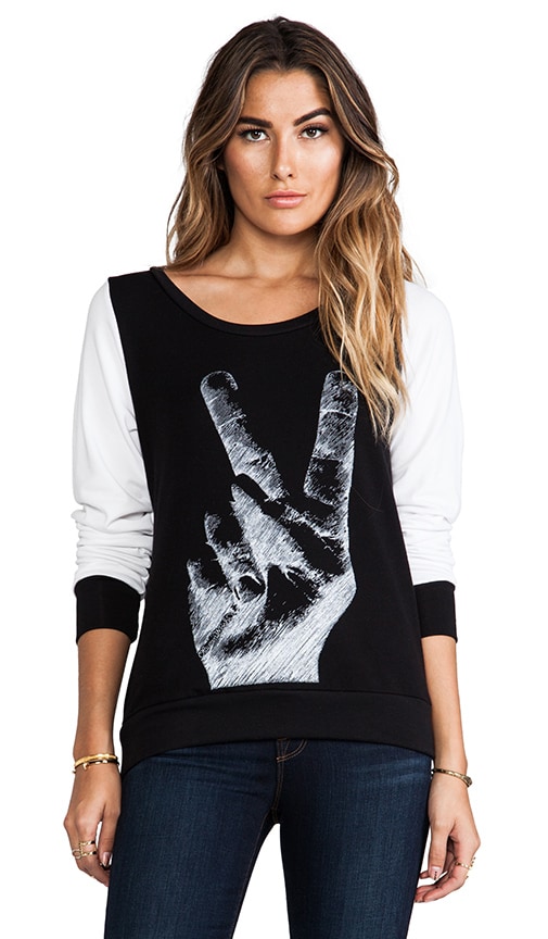 Jet No Sequin Peace Hand Sweatshirt