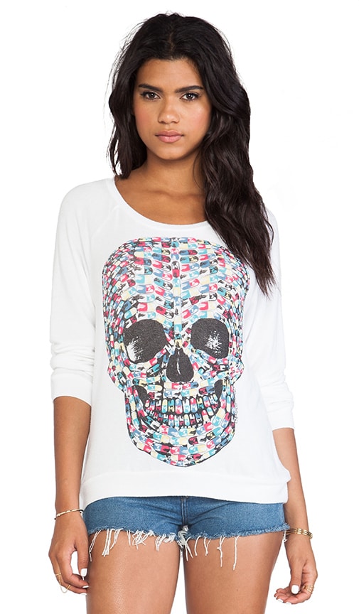 Brenna Color Pill Skull Pullover