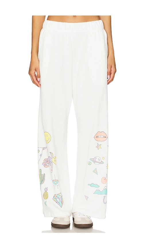 Juvia Dessert Vibes Wide Leg Pant in Ivory. - size L (also in M, S, XL, XS) - Lauren Moshi - Modalova