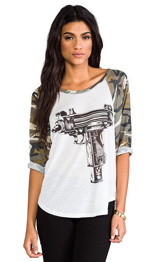 Drew Love Gun Baseball Raglan