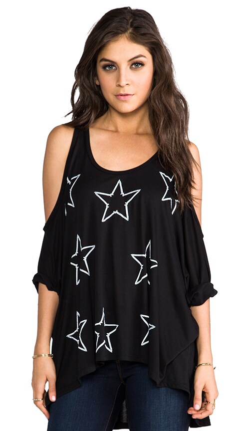 Macy Mini Nail Star Open Shoulder Tee