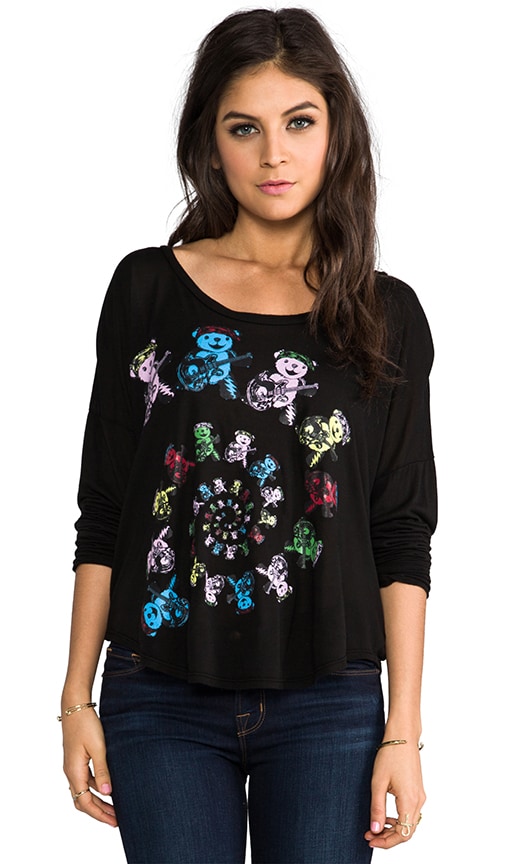 Arizona Color Swirl Bears Scoop Long Sleeve Tee
