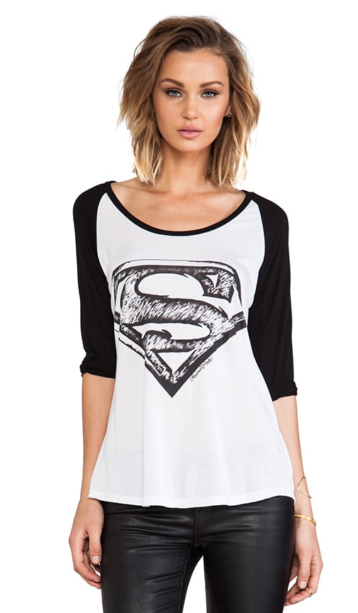 Frankie Superman Raglan Baseball Tee