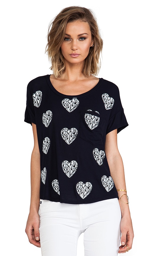 Pam Mini Gem Hearts Scoop Tee