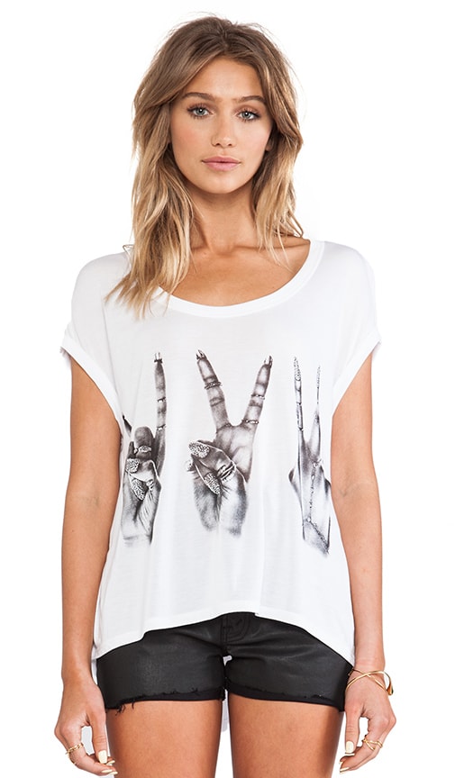 Becky 3 Hand Signs Crop Tee