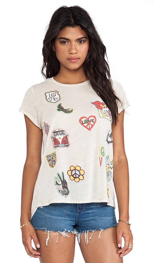 Edda Patches Vintage Roll Up Tee