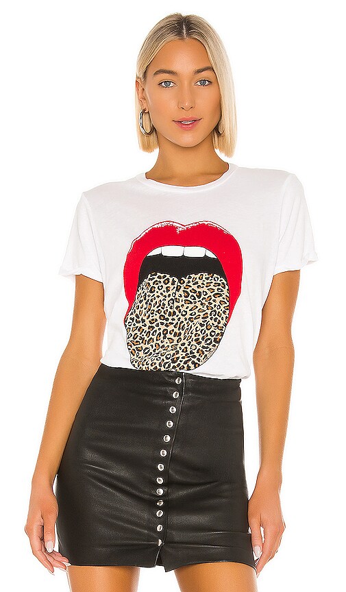 Edda Leopard Tongue Tee