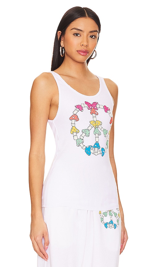 Shop Lauren Moshi Esmerelda Mushroom Peace Tank In White