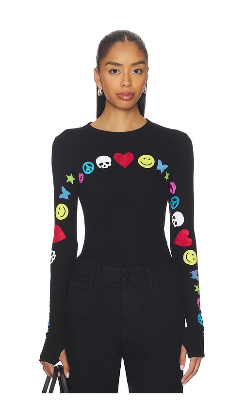 Lauren Moshi Mckinley Elements Arch Fitted Thermal Longsleeve Top