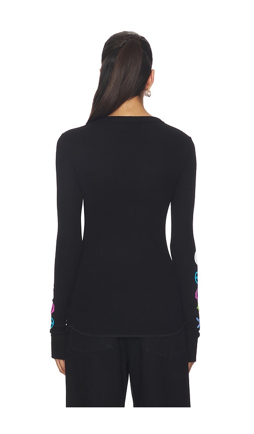  Lauren Moshi Top Thermique Ajusté à Manches Longues Mckinley Elements Arch En Black. Taille S. Also En Xs. 