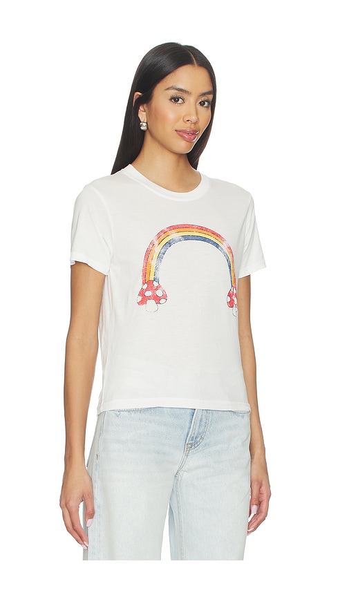 Lauren Moshi Ursula Mushroom Butterfly Top In White