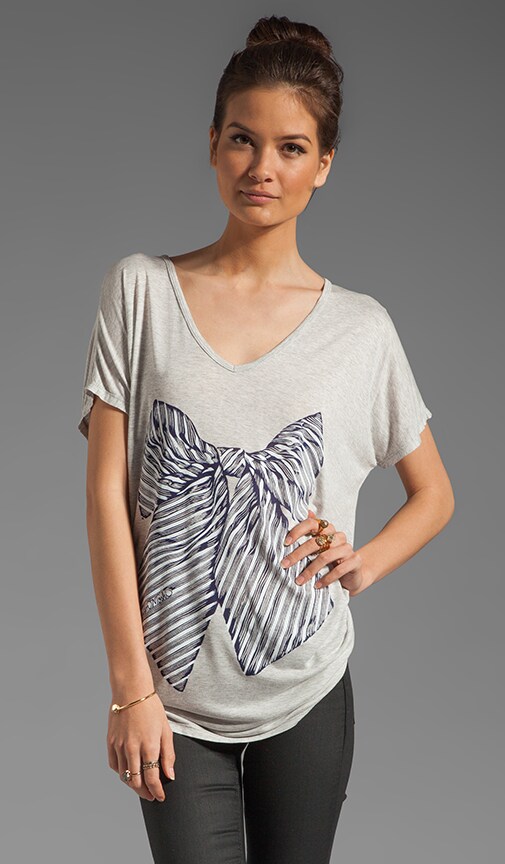 April Color Bow Oversized Tee in