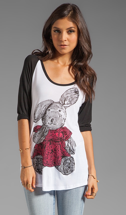 Frankie Color Bunny Baseball Tee