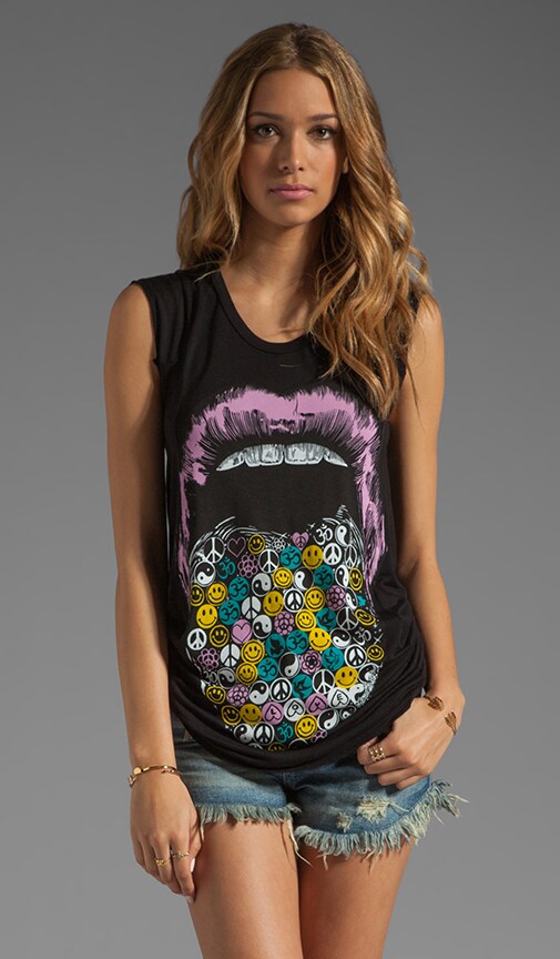 Tess Color Hippie Lips Tee
