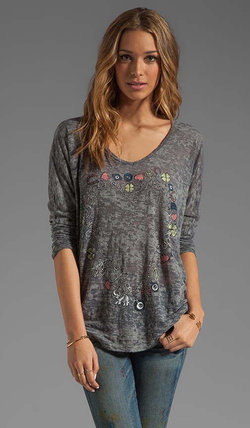 Mona Color Charm Bracelet Tee