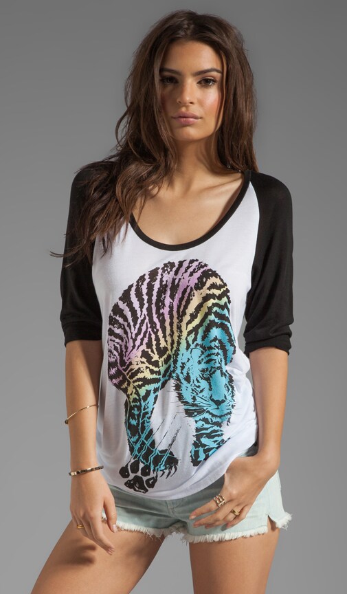 Frankie Color Tiger Baseball Tee