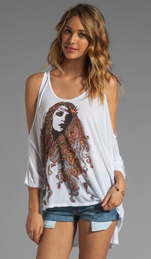 Macy Color Gypsy Girl Open Shoulder Top