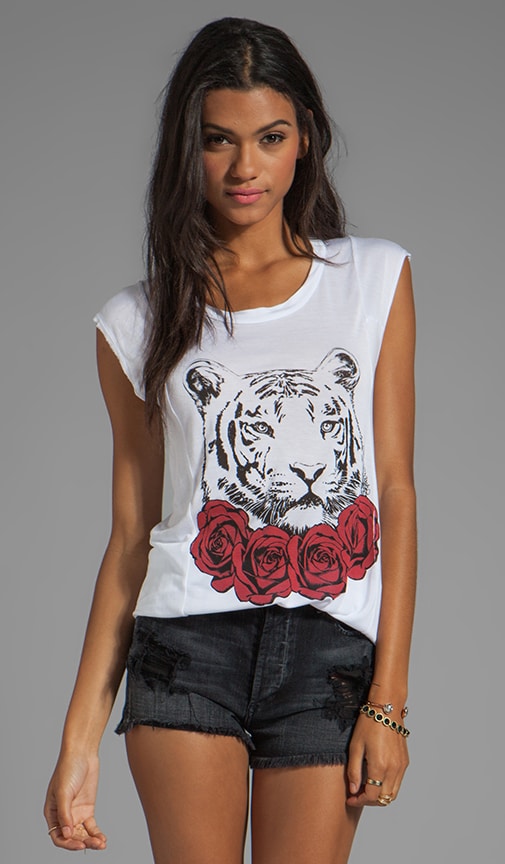 Tess Red Rose Tiger Tee