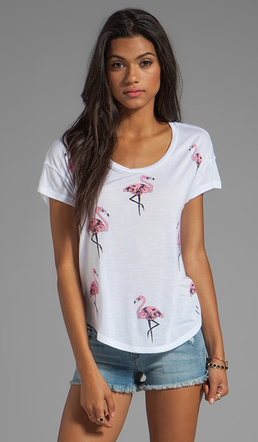 Audrey Mini Flamingo Tee