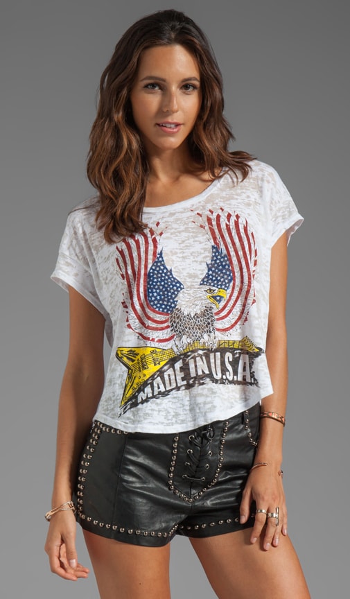 Audrey Color USA Eagle Scoop Tee
