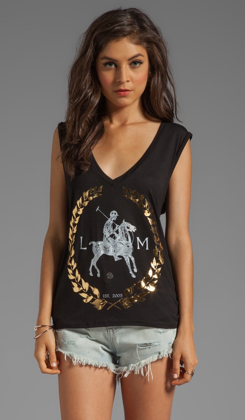 Dana Foil LM Crest Sleeveless Top
