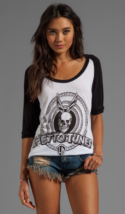 Frankie Ghetto Tunes Baseball Tee
