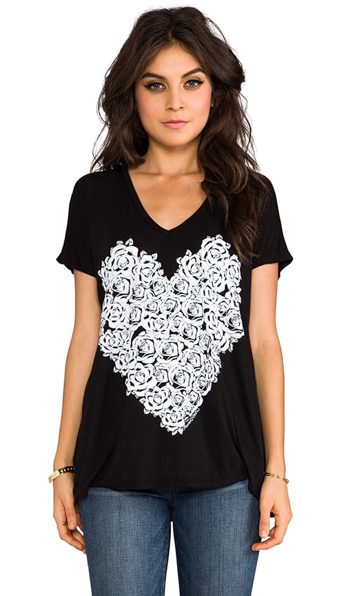April Rose Heart Oversized Tee