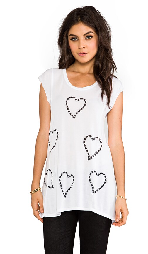 Tess Mini Chain Hearts Tee