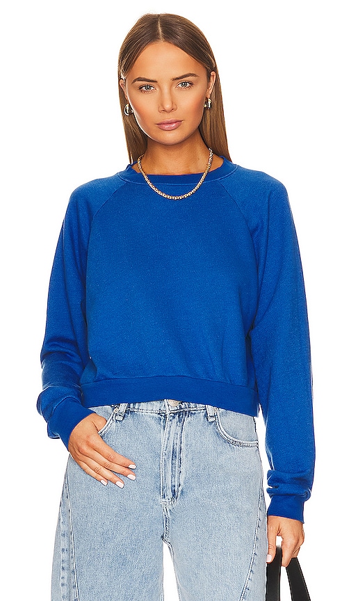 Lna 90's Sweatshirt In Blue Lemonade