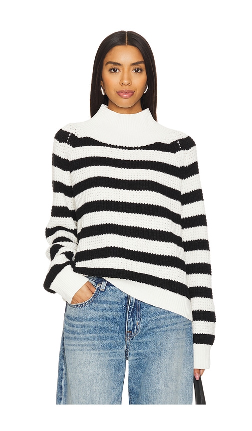 Lna Oscar Stripe Sweater In Black,white