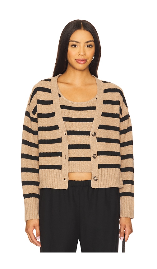 Lna Piper Cardigan Set In Multi