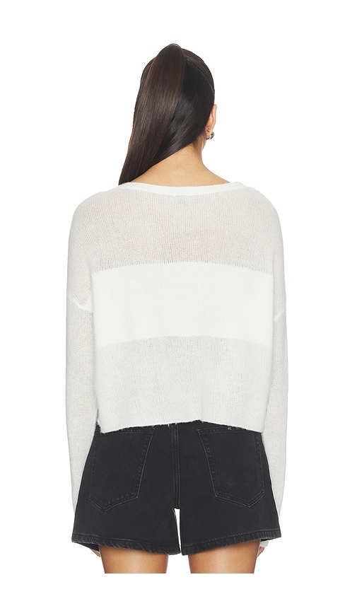  Lna Benford Illusion Sweater In White. Größe M. Also In L. 